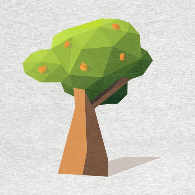 Low Poly Orange Tree by altaica